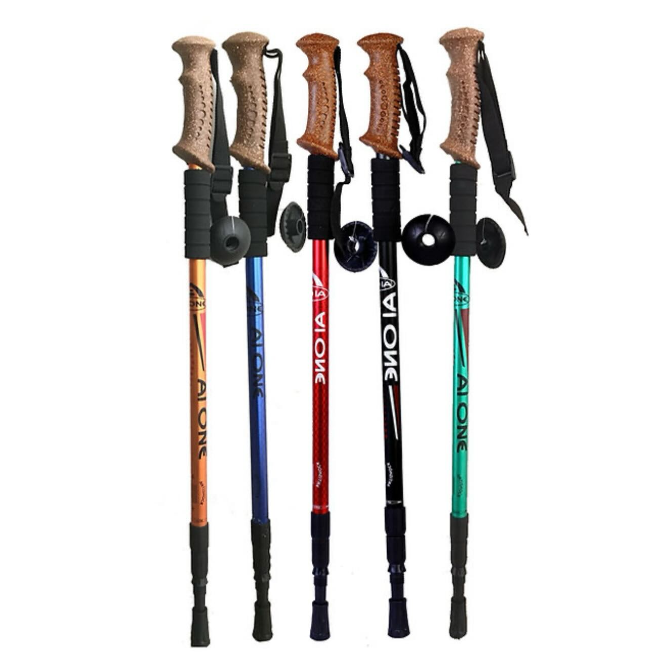 Aione Trekking Pole- Shock Absorber Cork Grip 135 cms