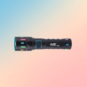 MZ M036 Metal Flashlight, 80W LED Rechargeable Torch, 120-Minute Runtime, Type-C Fast Charger, Telescopic Zoom, High-Powered & Durable for Camping, Emergency, and Outdoor Use
