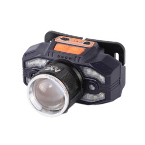 MZ M963 LED Headlamp rechargeable 80W Zoomable Lense 8 Hours Working Torch  (Blue, 6 cm, Rechargeable)