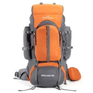 Tripole Walker 55L Internal Frame Rucksack for Hiking | Rain Cover | Water Repellent |